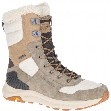 Merrell Zimowe buty Ontario Tall Polar (wodoodporne) oliwkowo/brązowe damskie